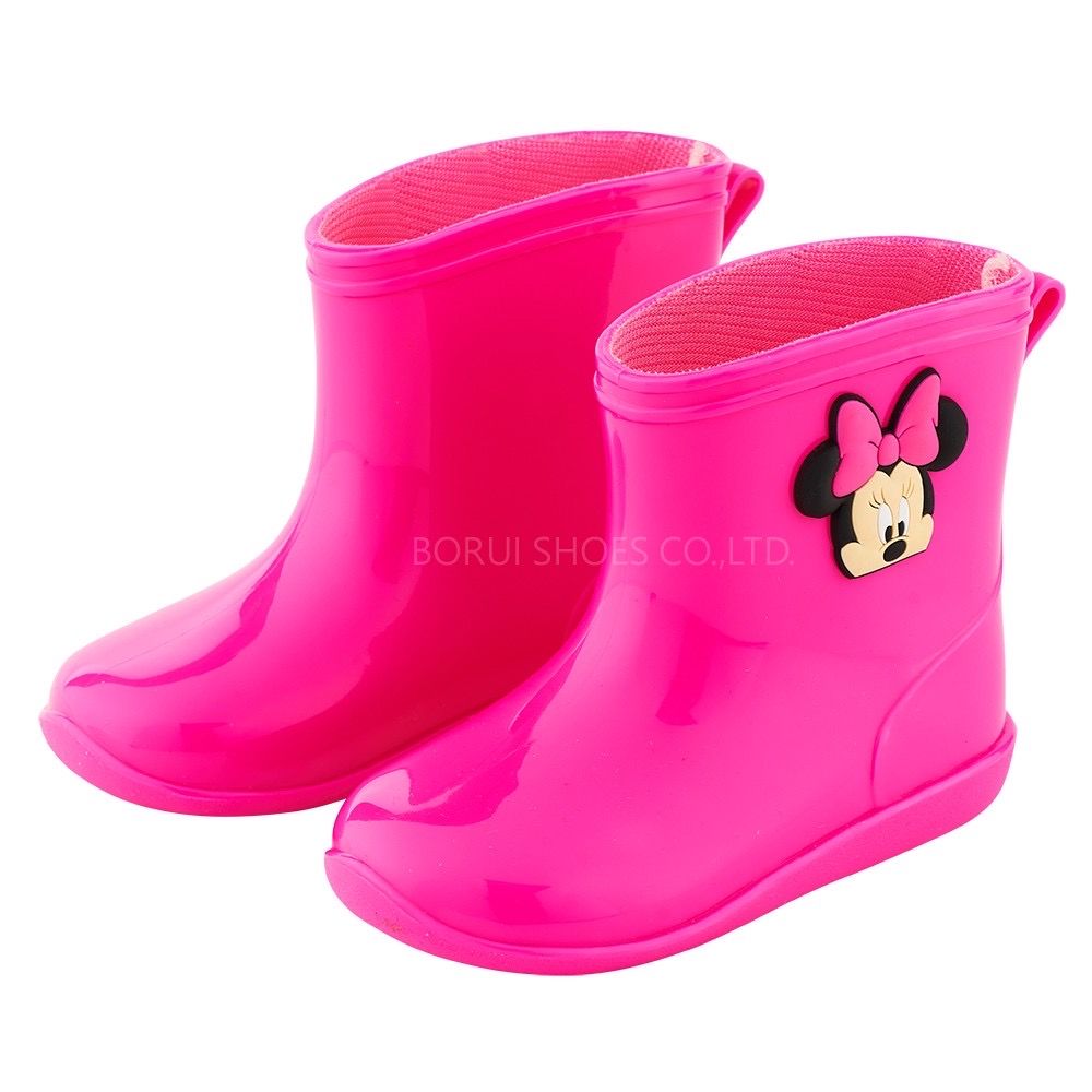 【迪士尼】迪士尼雨靴 小朋友雨靴 公主雨靴 下雨必備 雨鞋小孩雨靴-米妮