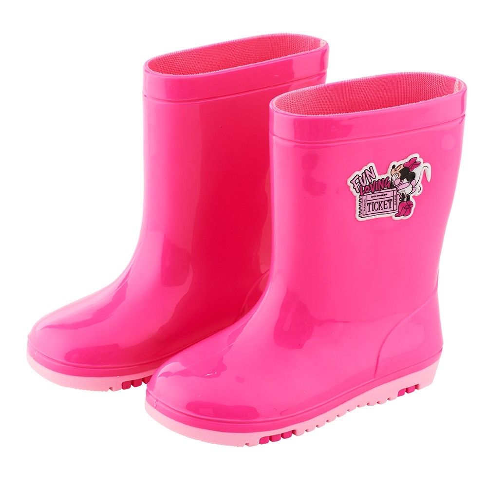 【迪士尼】迪士尼雨靴 小朋友雨靴 公主雨靴 下雨必備 雨鞋小孩雨靴-米妮