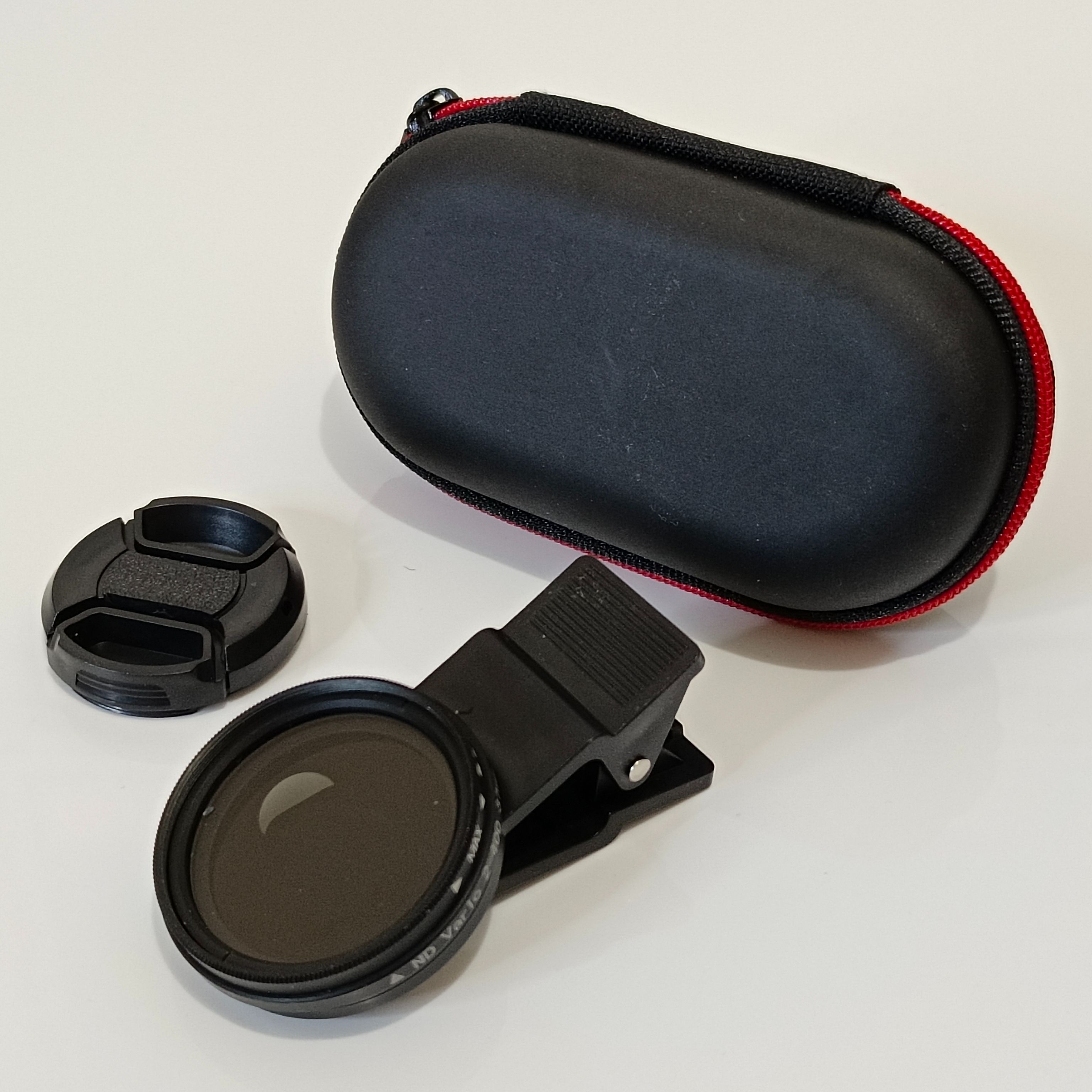 ND2-400手機減光鏡（含減光鏡盒、鏡頭蓋、鏡頭夾）