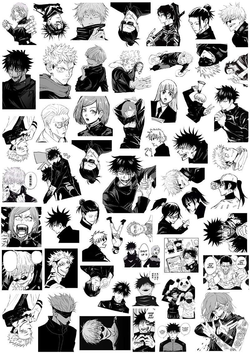 🐼咒術迴戰黑防水貼紙組🐼