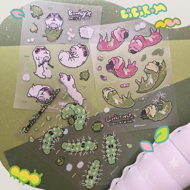 蟲蟲透明圖鑑貼紙