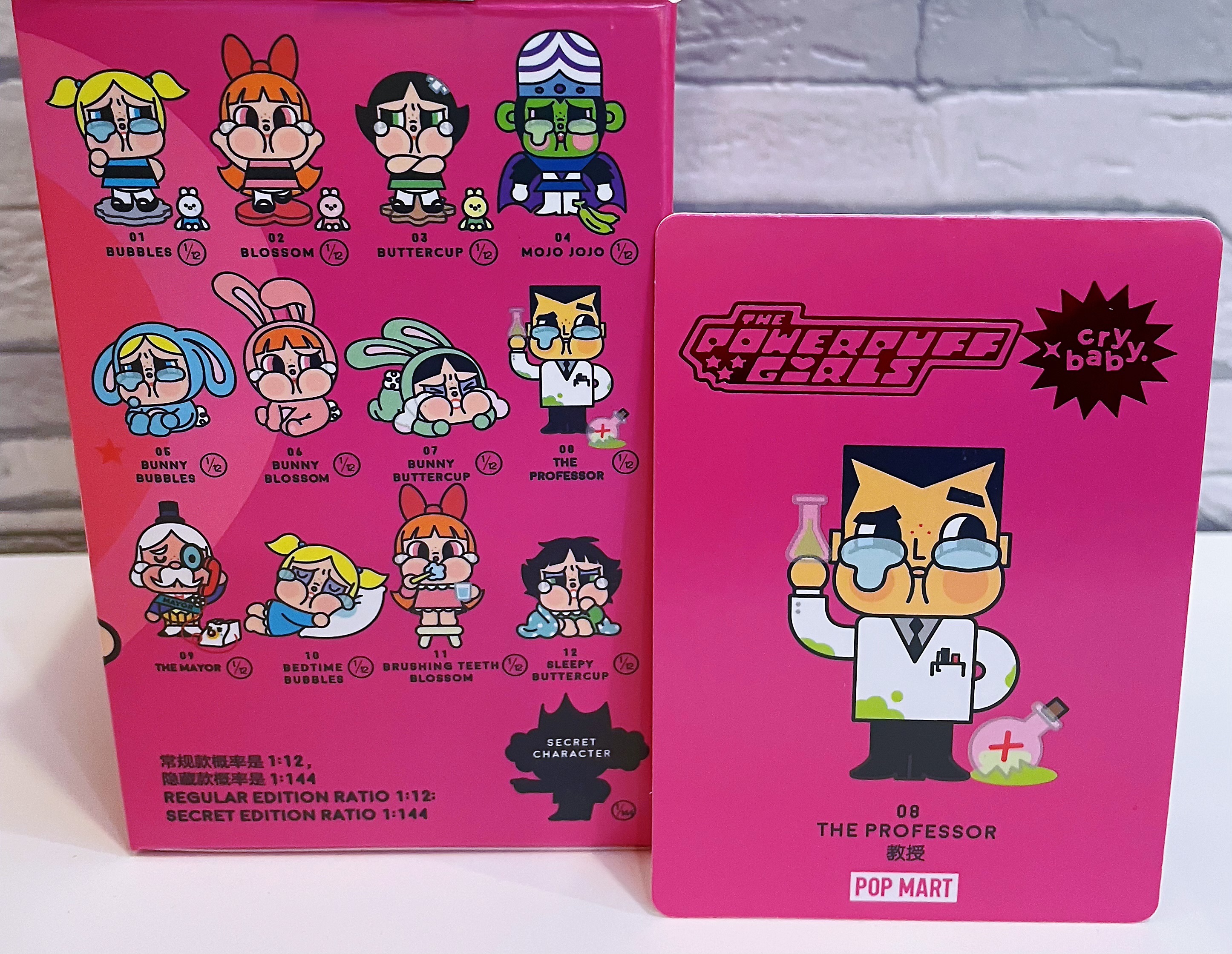 POP MART 泡泡瑪特 CRYBABY × 飛天小女警系列 哭娃盲盒 教授