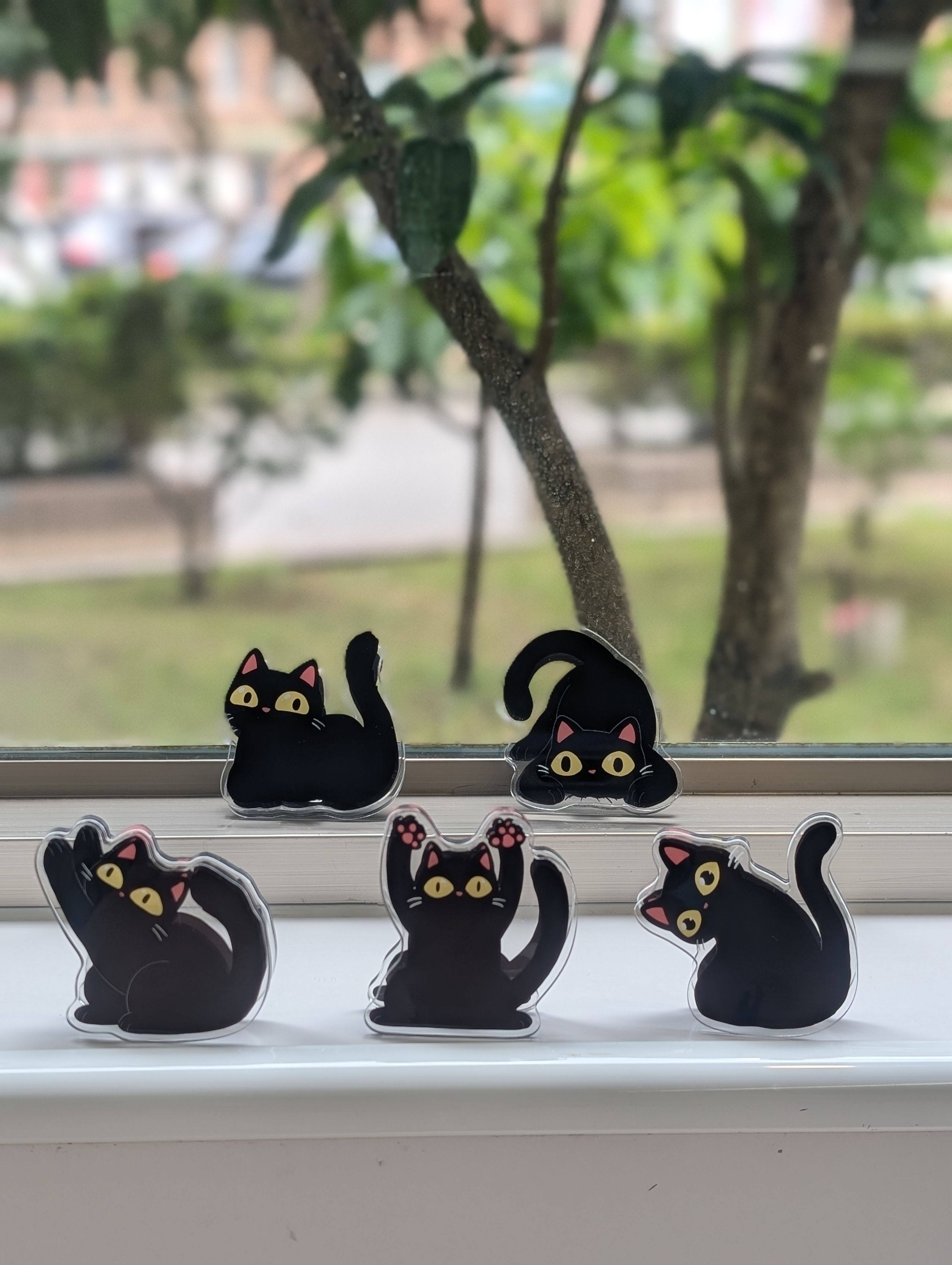 黑貓貓壓克力夾