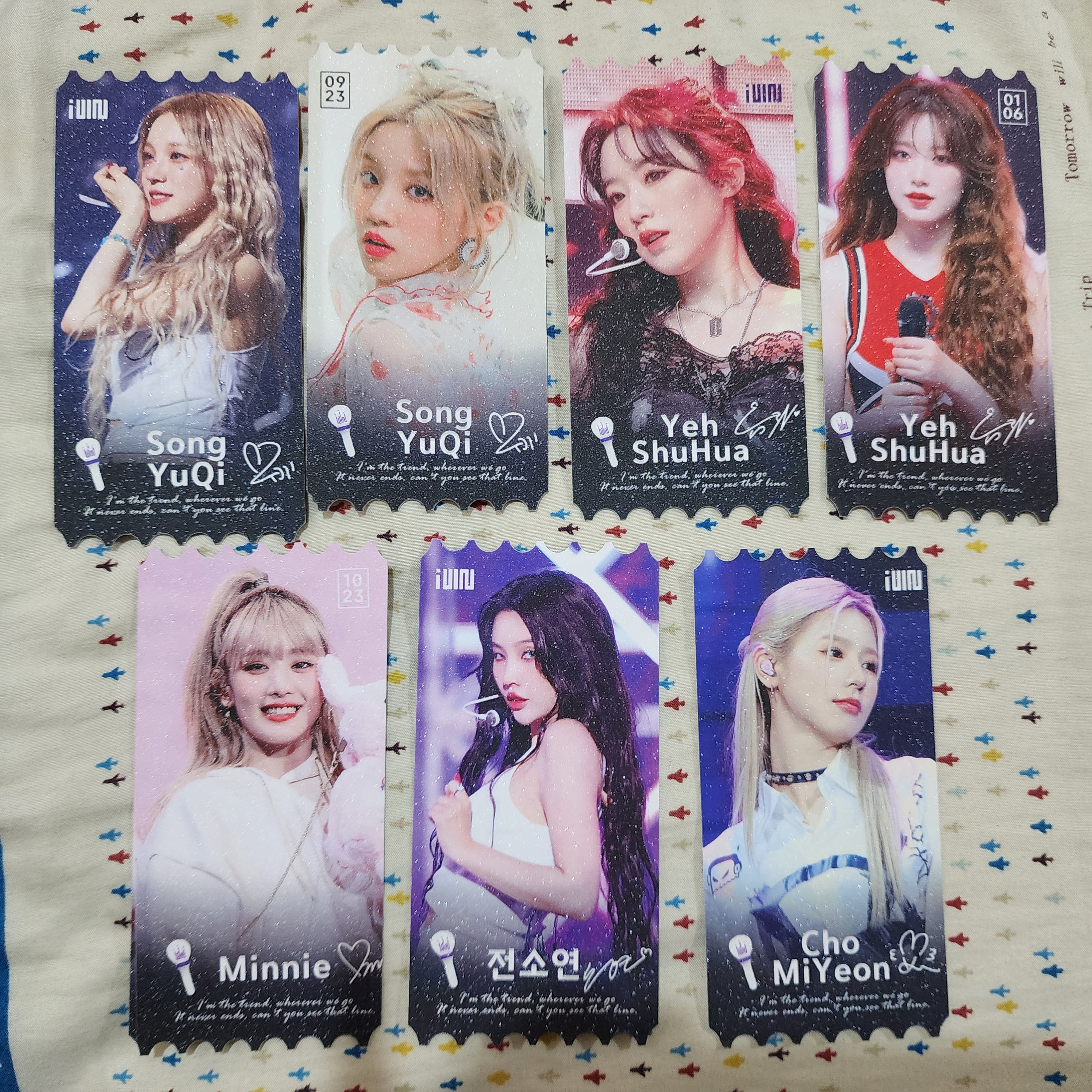 （G）I-DLE 周邊 禮包 票根 鑰匙圈 透扇 手幅