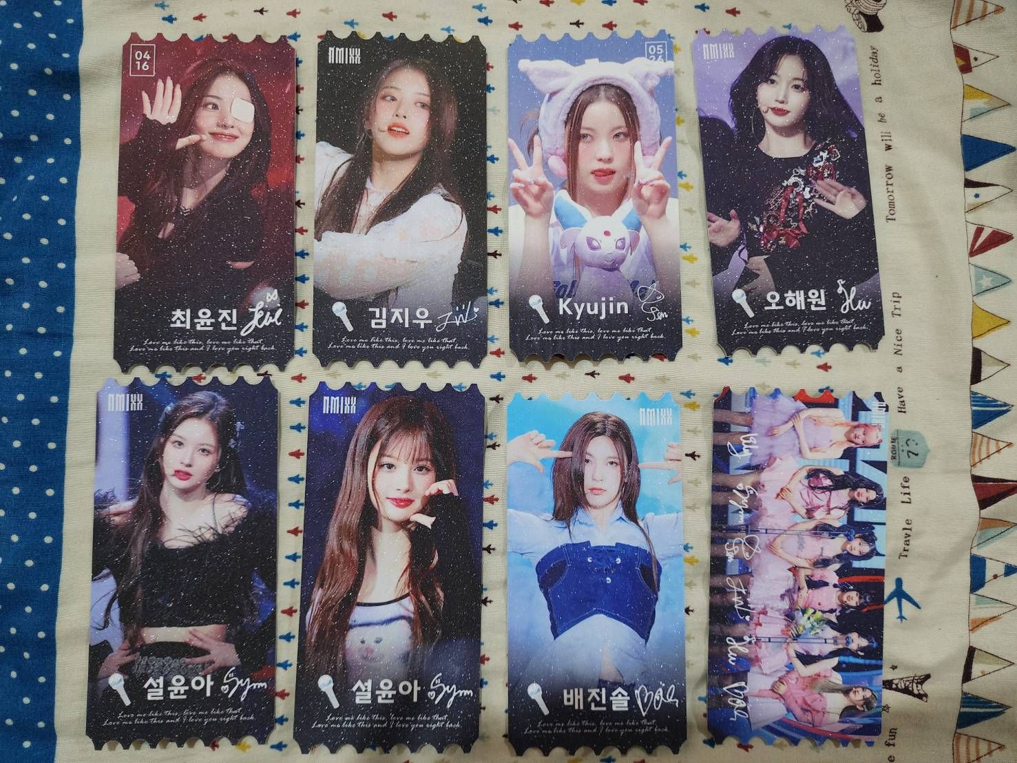 NMIXX 周邊 禮包 票根 鑰匙圈 透扇 手幅