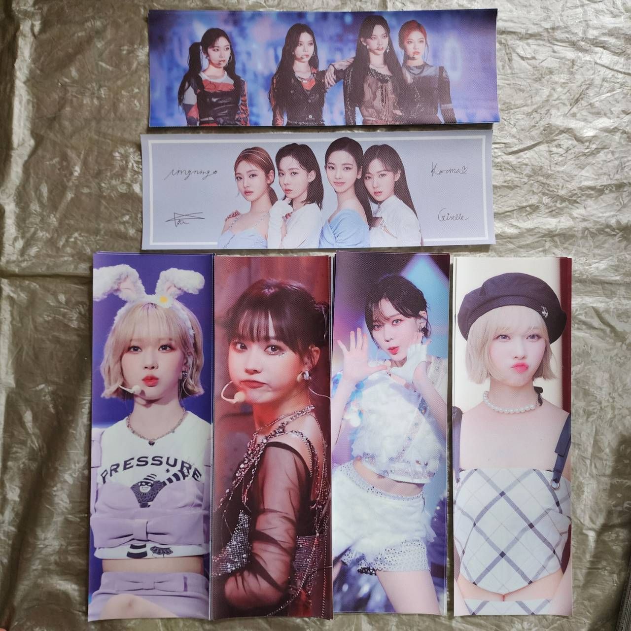 A E S P A 周邊 手幅 鑰匙圈 掛繩 小卡