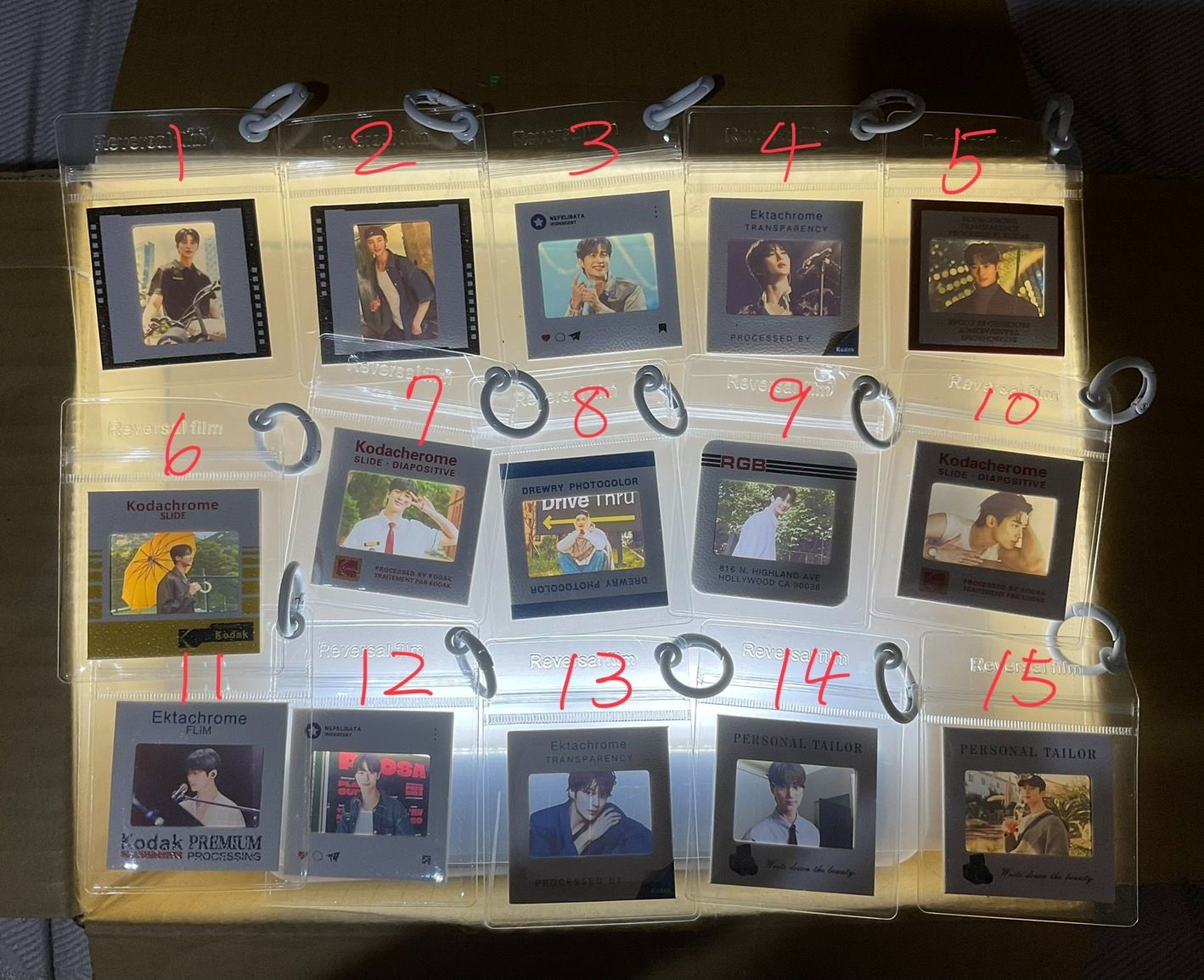 邊佑錫 膠片鑰匙圈