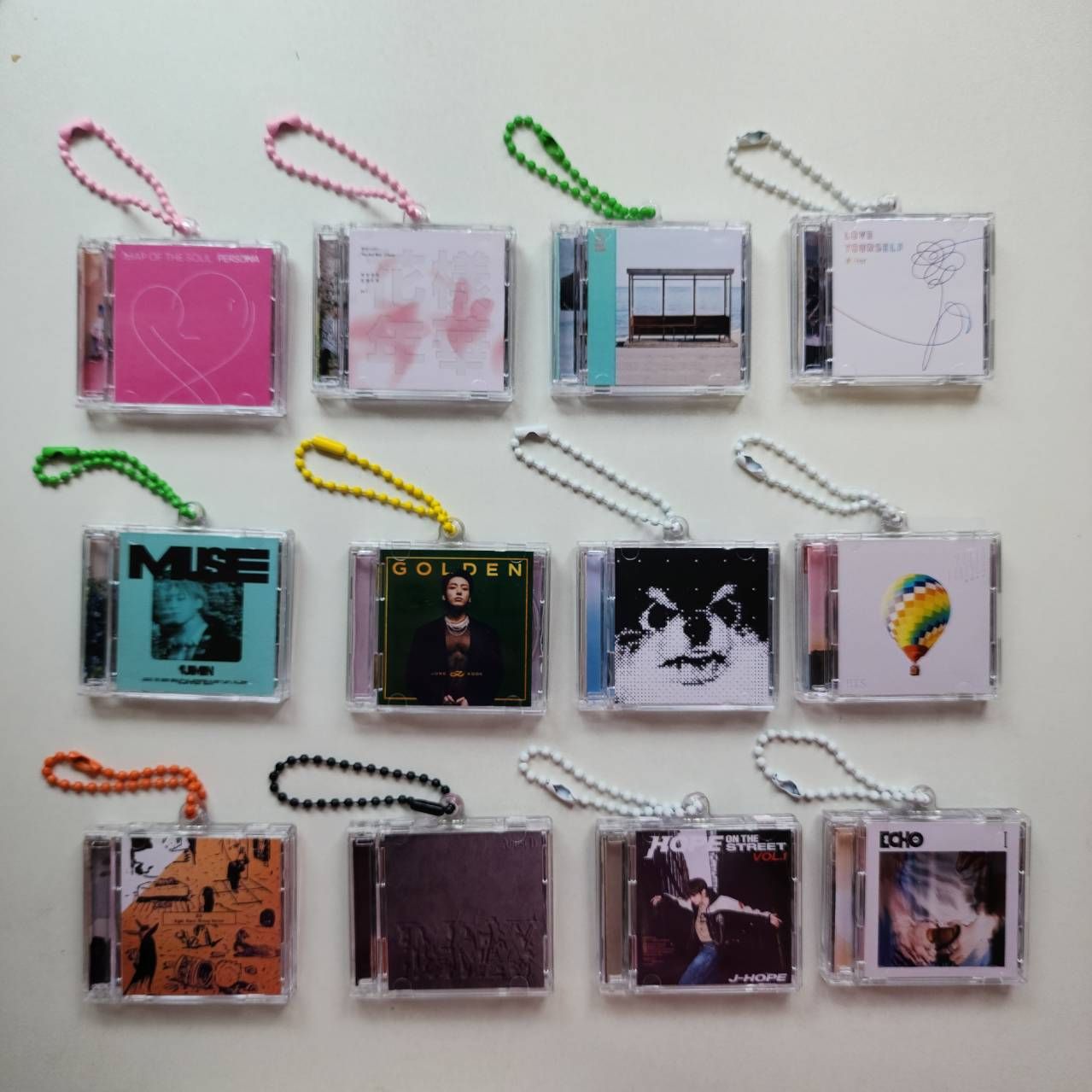 BTS NFC智能小CD鑰匙圈