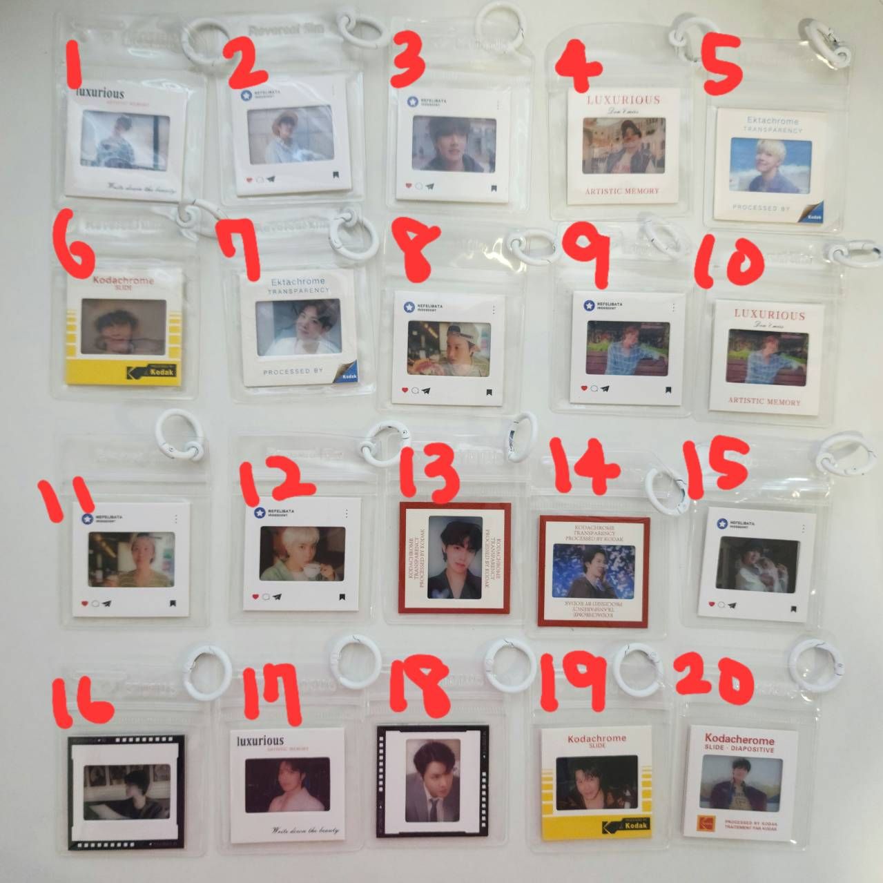 BTS 膠片鑰匙圈 J-HOPE SUGA