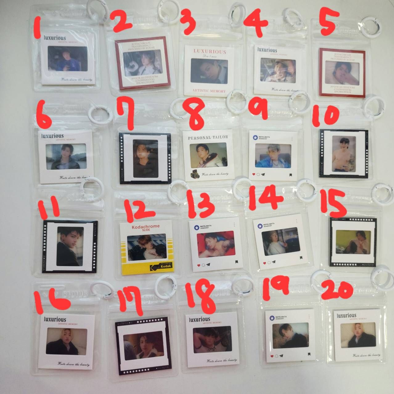 BTS 膠片鑰匙圈 JUNG KOOK