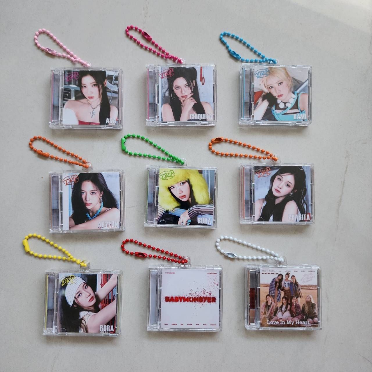 BABYMONSTER NFC智能小CD鑰匙圈