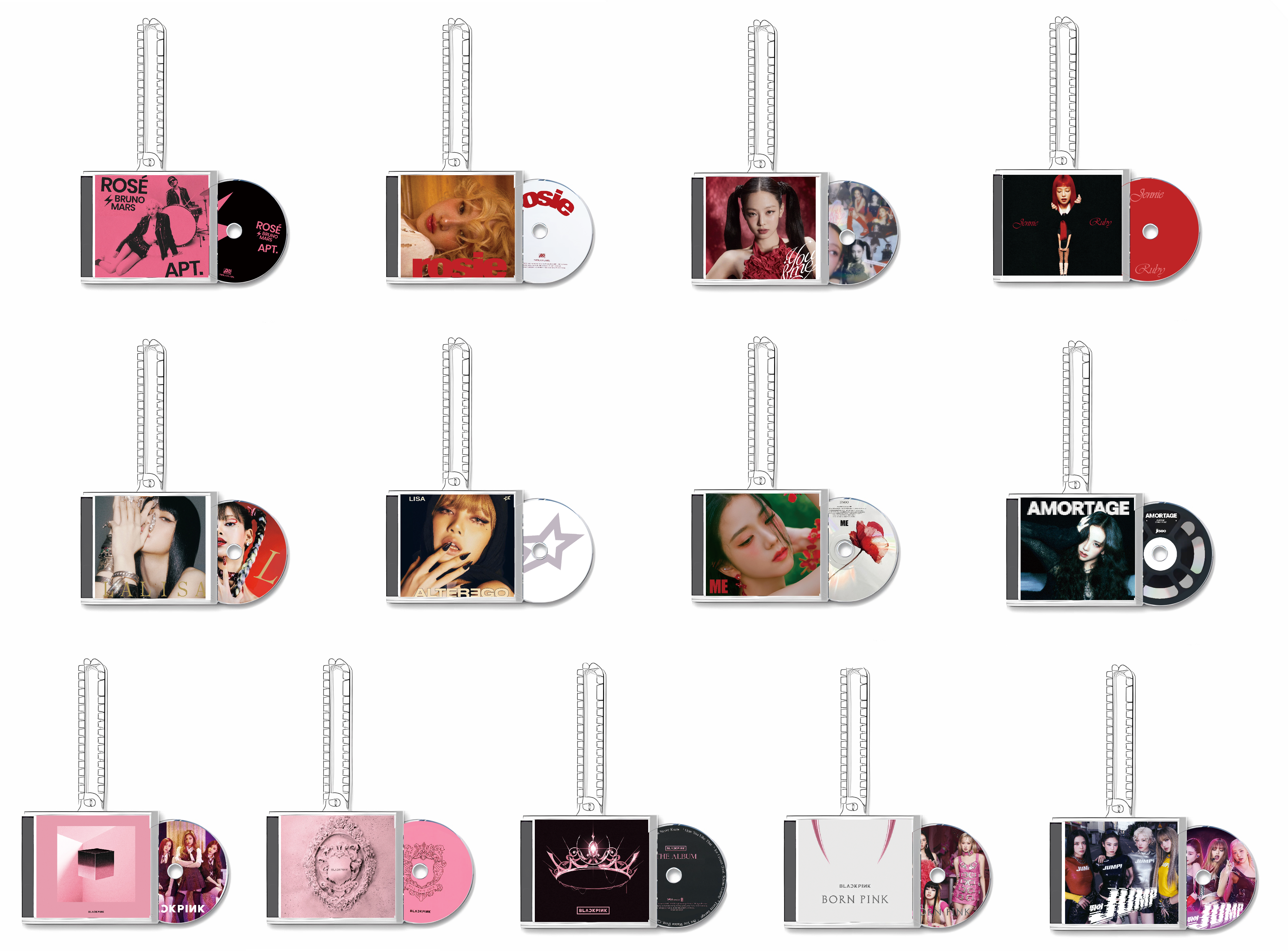 BLACKPINK 智能迷你專輯鑰匙圈