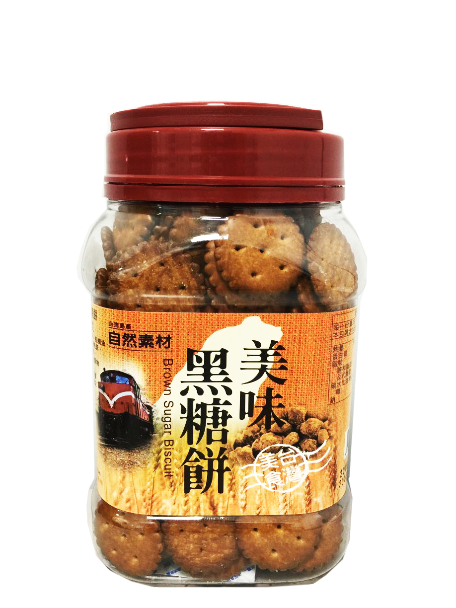 安心味覺 美味黑糖餅罐 365g