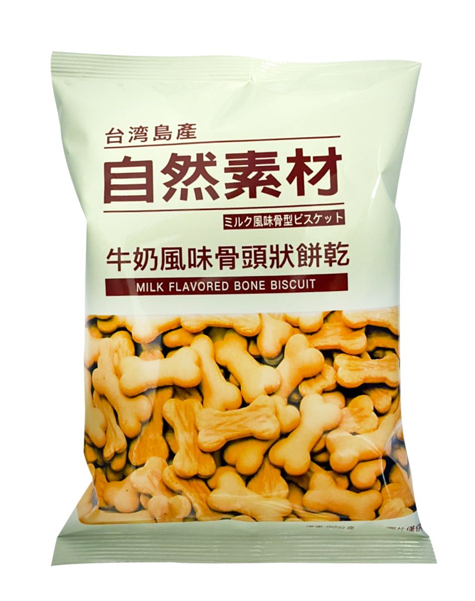 自然素材 牛奶風味骨頭餅乾 90g