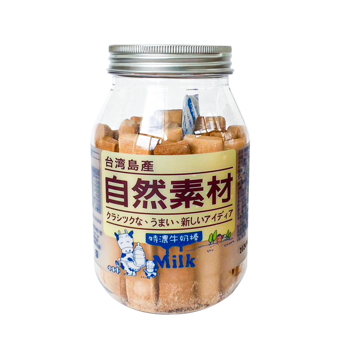 自然素材 特濃牛奶/特濃黑糖牛奶棒餅 180g