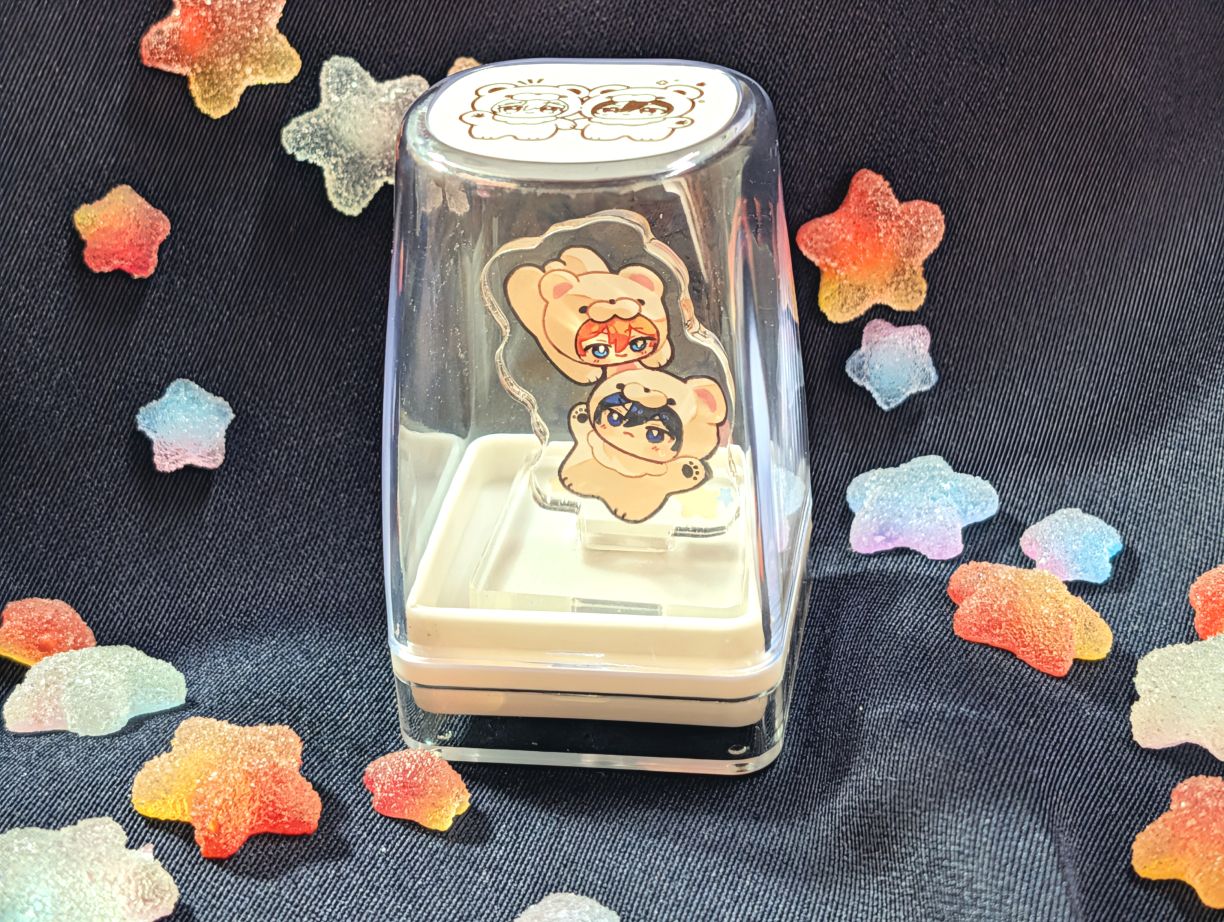 偶像夢幻同人周邊 星組熊娃收納立牌印章組