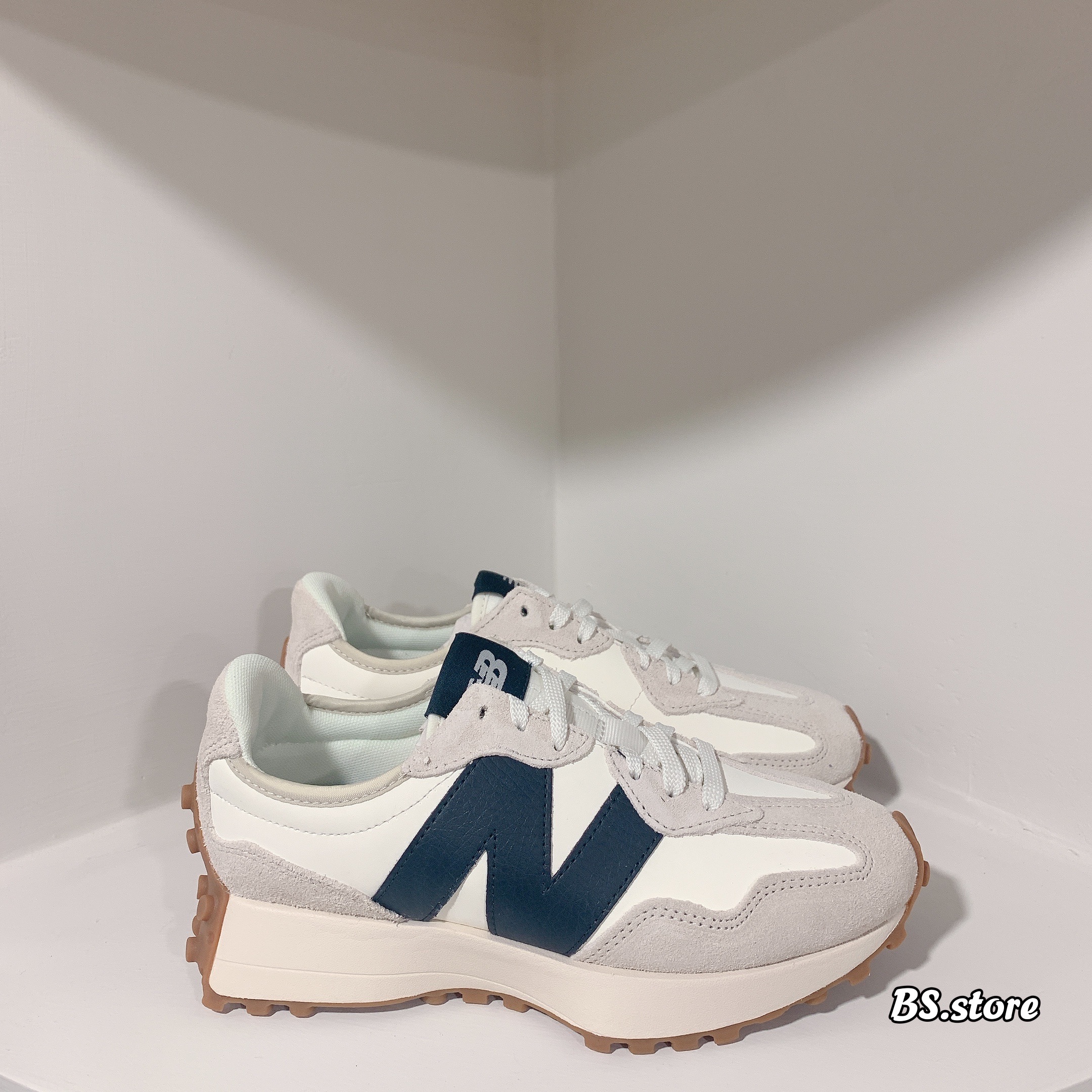 New balance 327 深藍皮革 WS327KB