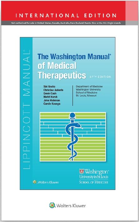 （純紙本）The Washington Manual of Medical Therapeutics （IE）