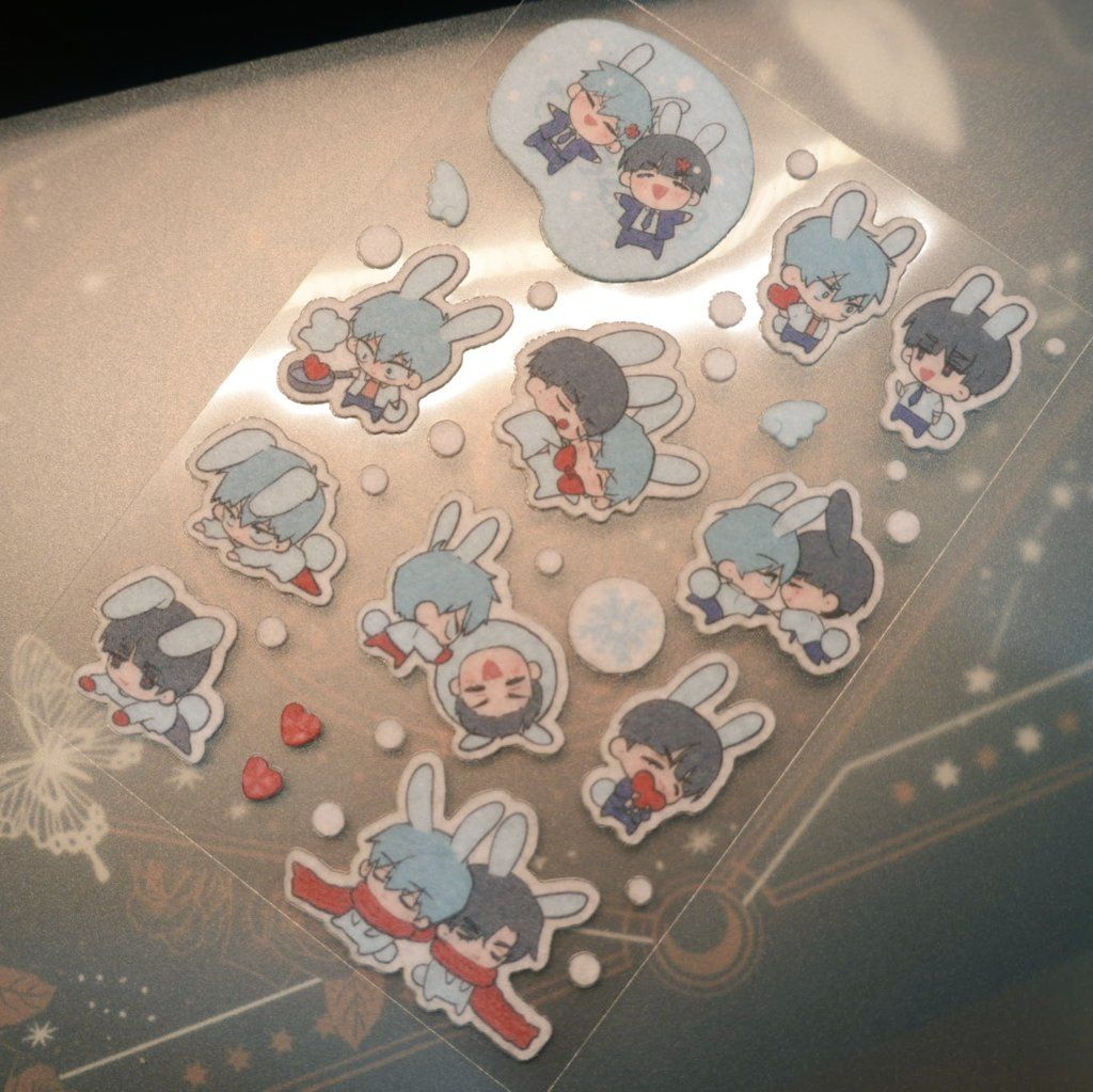 下雪日：毛氈貼紙