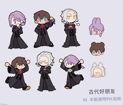 《FFXIV》古代好朋友_透明PVC半斷貼紙