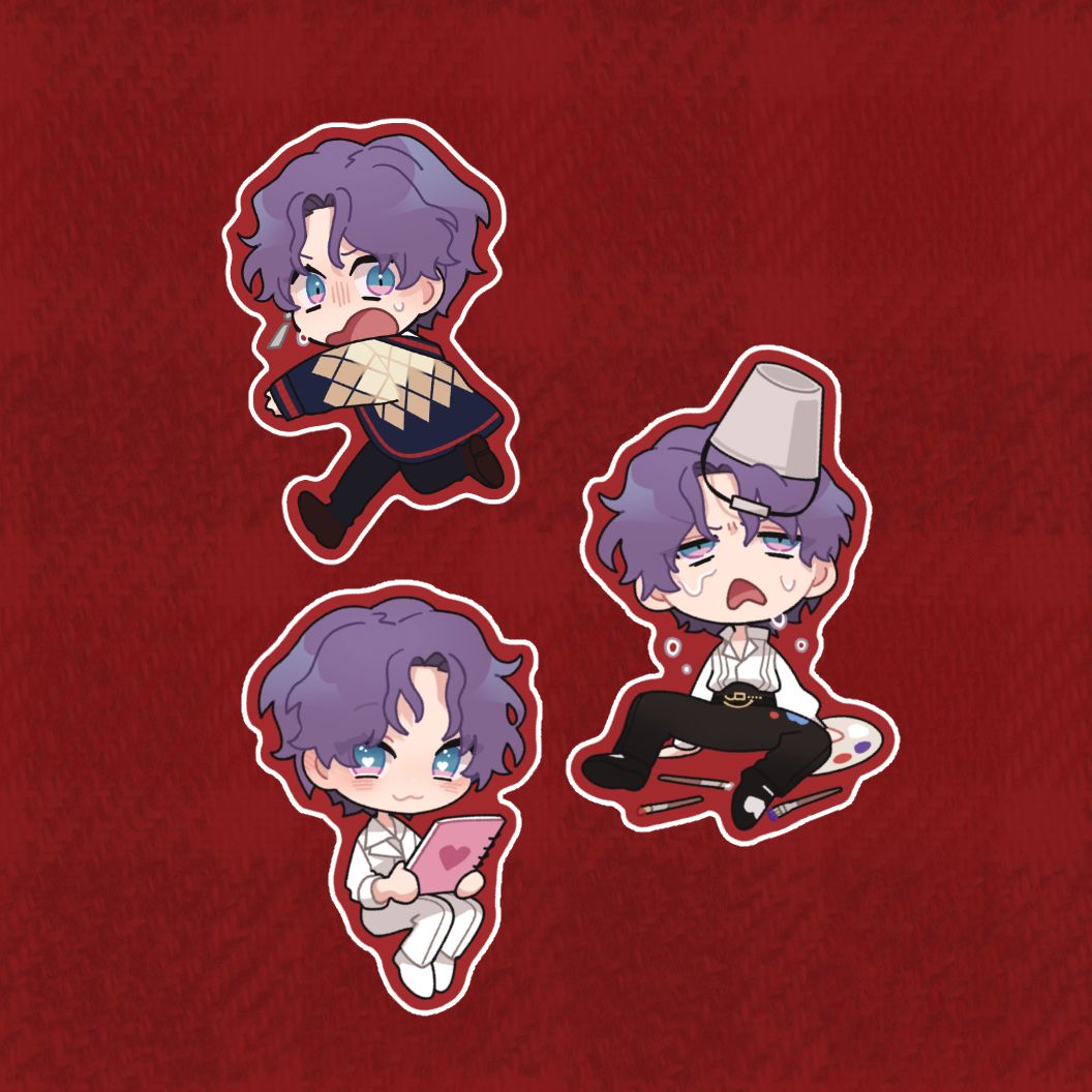 《戀與深空》祁煜_小魚日常_透明泡泡貼