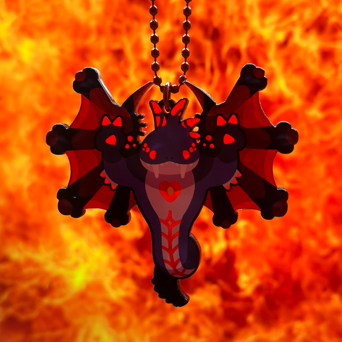 《FFXIV》EVERYTHING BURNS❤️‍🔥林德布魯姆_紅透版壓克力吊飾