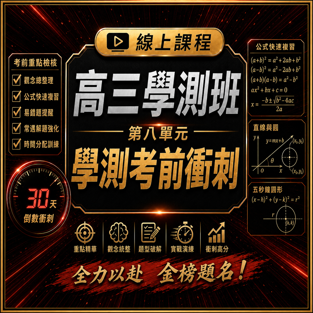 高三學測班｜第八單元｜學測考前衝刺
