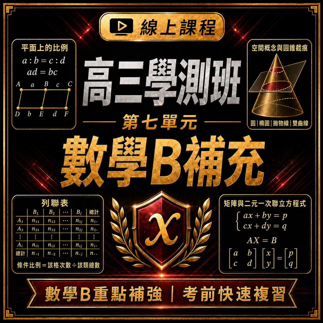 高三學測班｜第七單元｜數學B補充