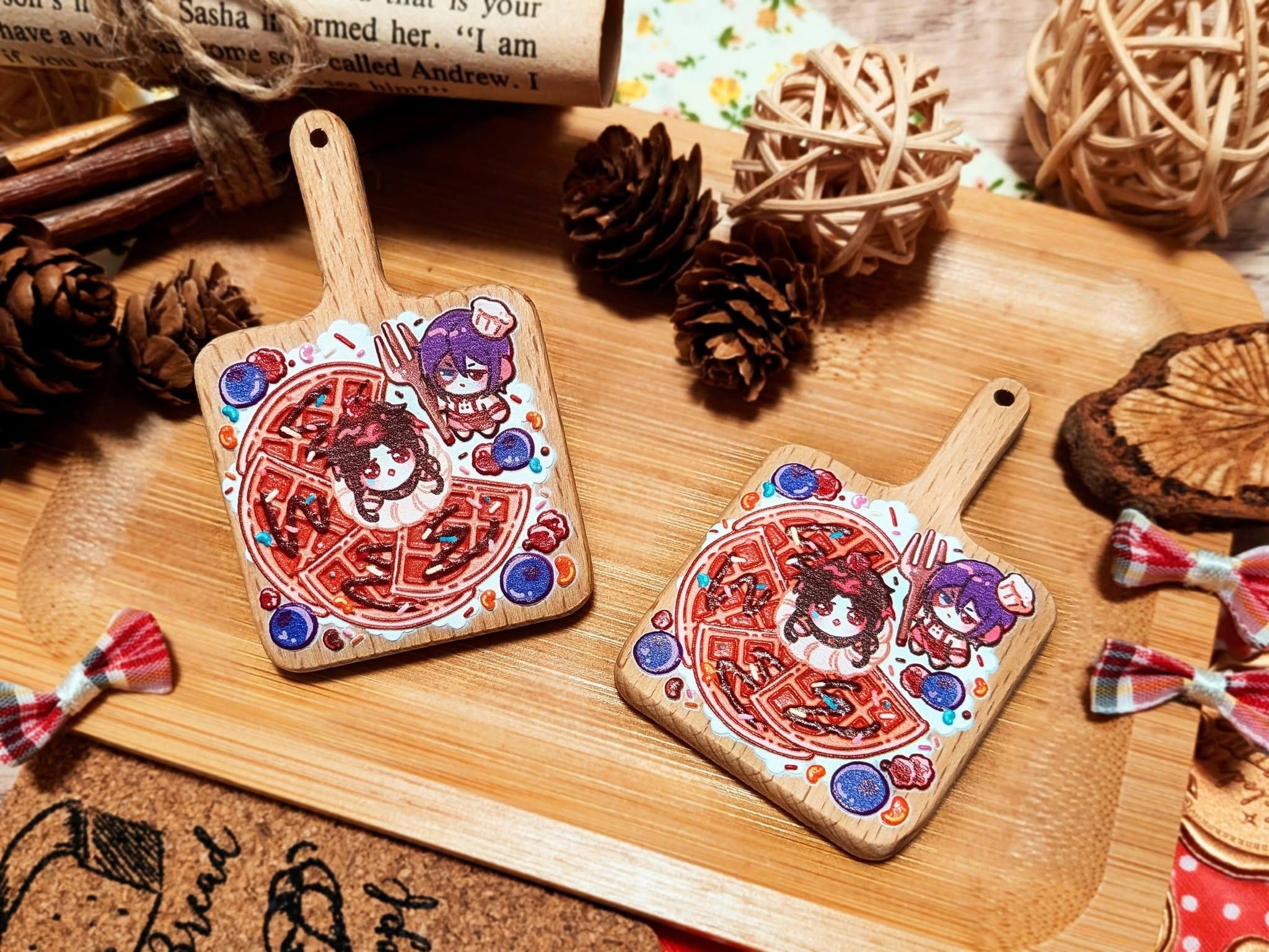 隊學隊-鬆餅出爐木片餐盤夾