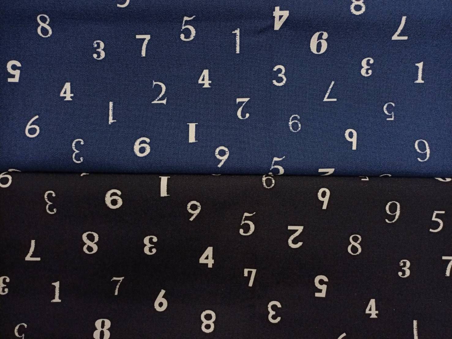 台灣製數位印刷帆布-數數-深藍底、黑底-100%純綿、台灣製造