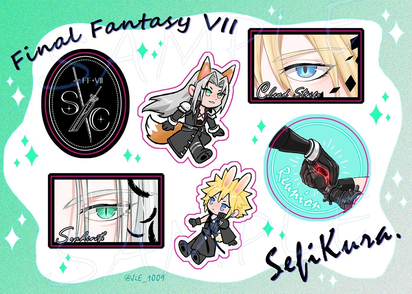 FF7 SC半斷貼紙（已含包裝費）
