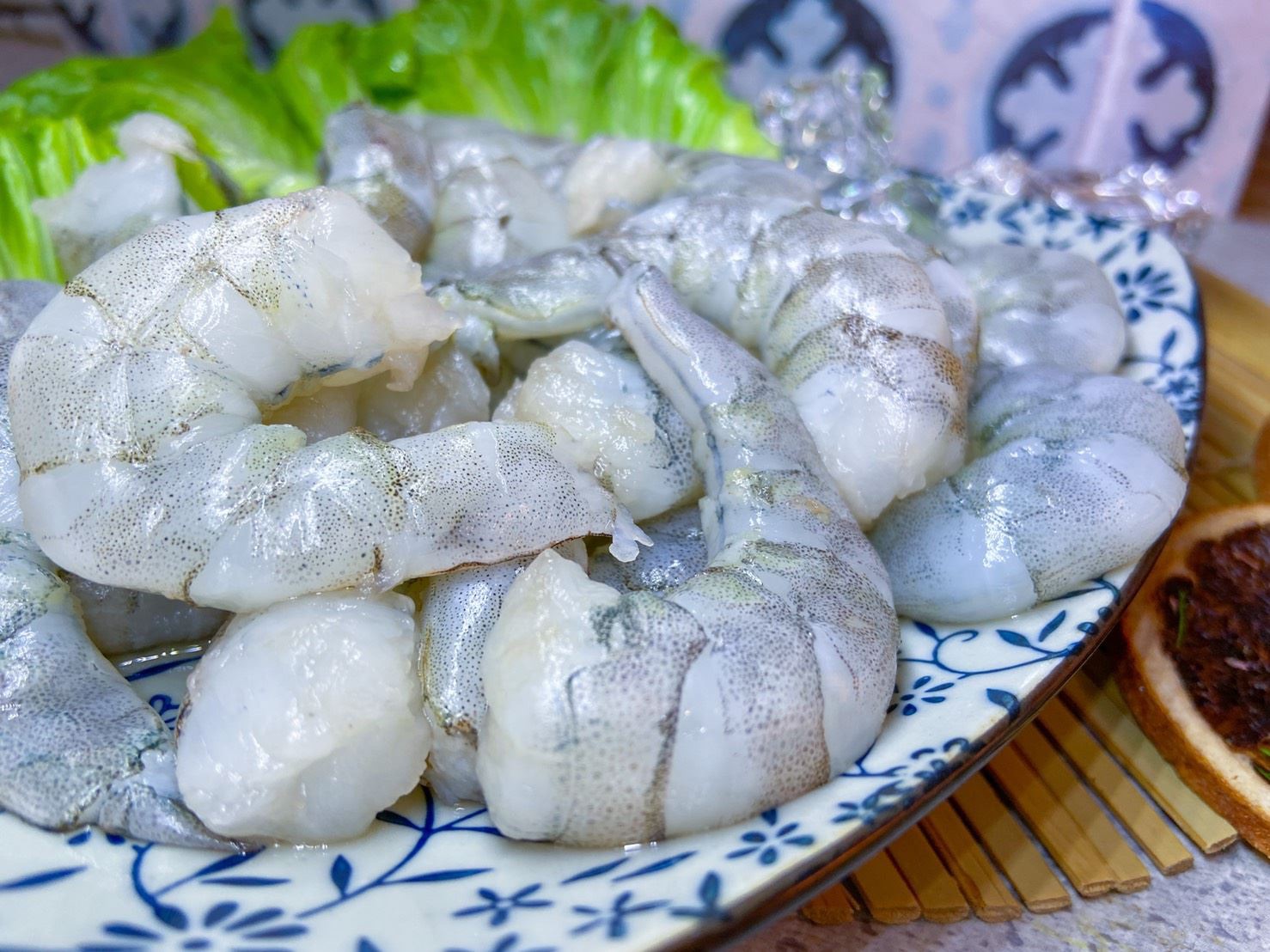 【南岸海鮮】台灣生蝦仁/海虎蝦/生食級開背赤蝦20/冷凍牡丹蝦