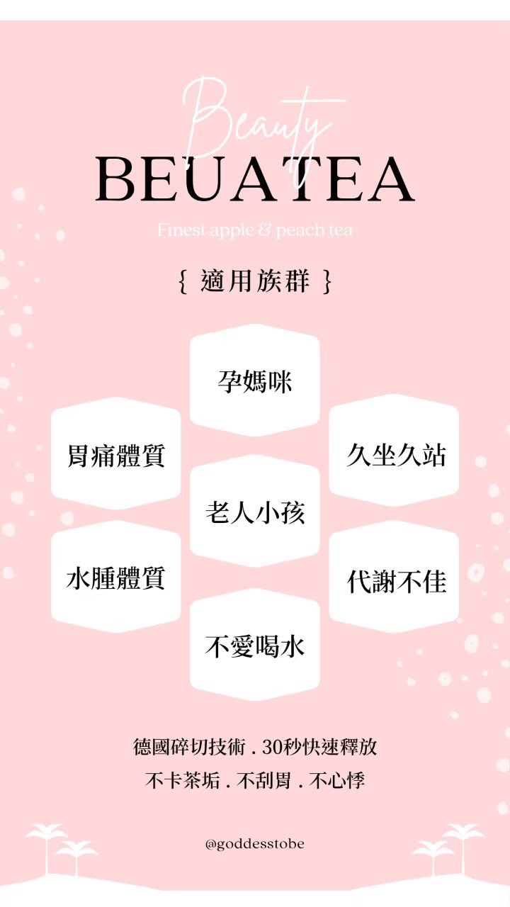 Beautea蜜桃蘋果茶/黑醋栗果茶/熱帶水果茶