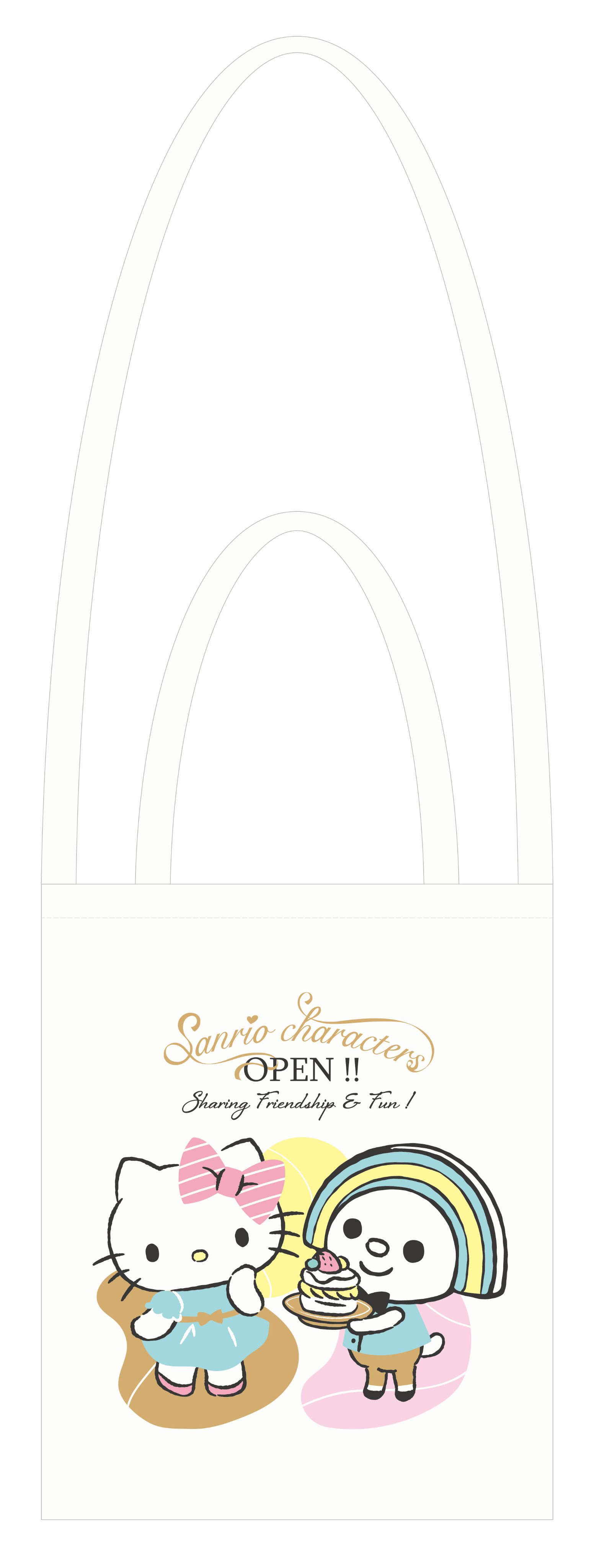 OPEN!XSANRIO聯名店客製化提袋 大