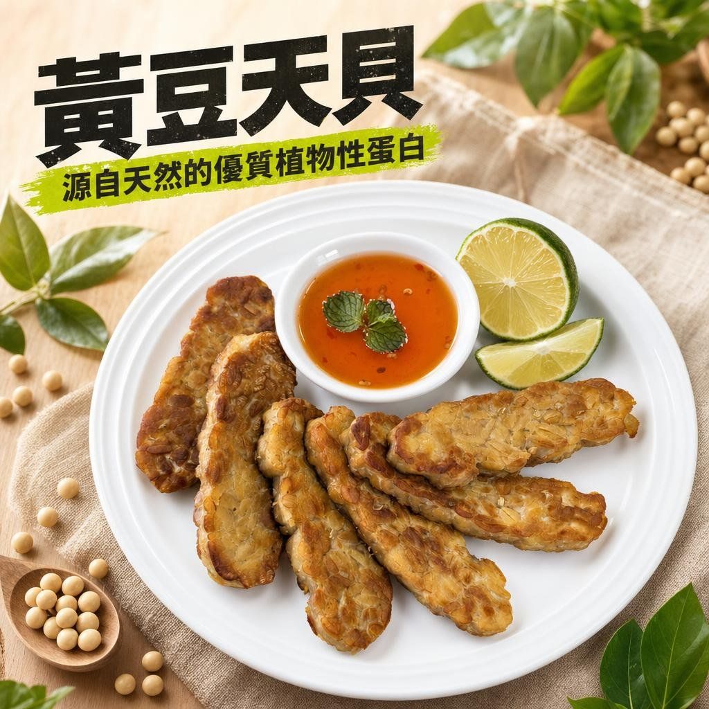 翔鶴佳-黃豆天貝（純素）     商品編號：4710582320019