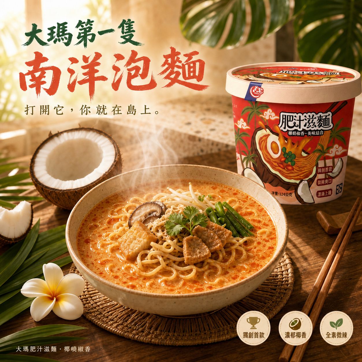 大瑪南洋蔬食-肥汁滋麵（純素）     商品編號：9555849000953