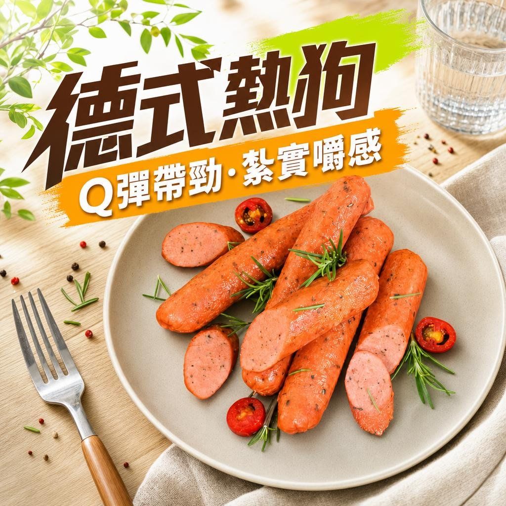 德式熱狗-6支入（純素）     商品編號：4714033524797