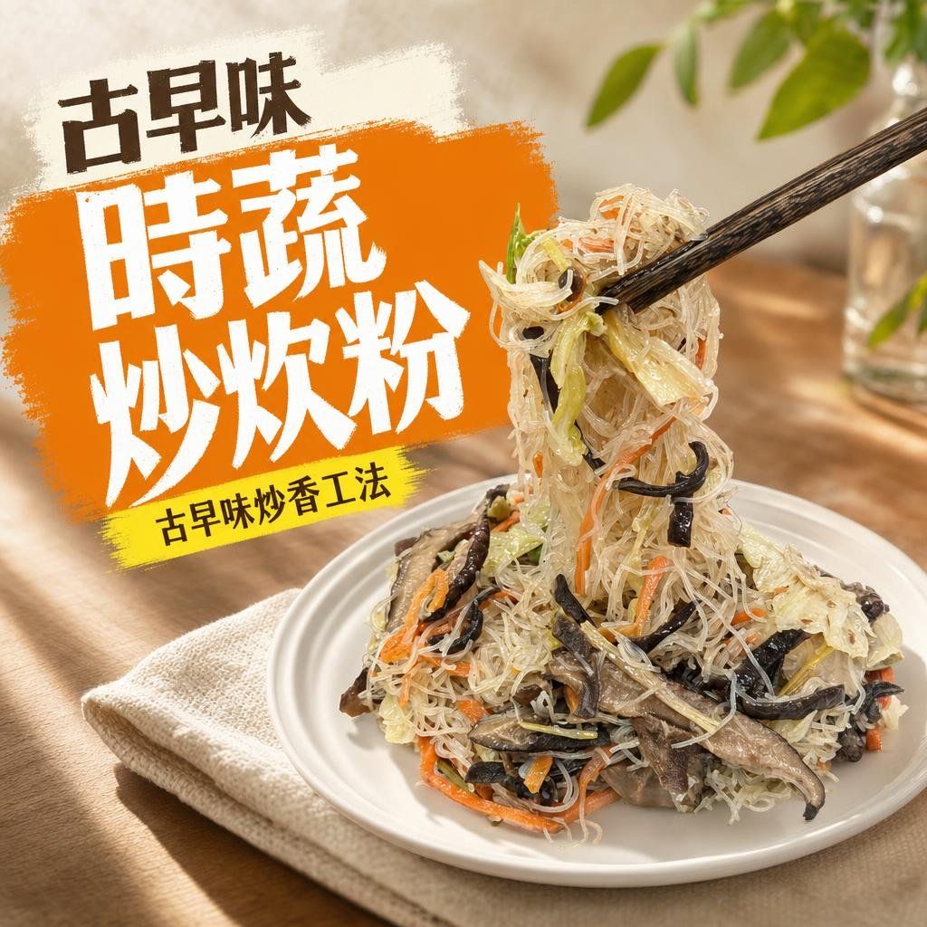 古早味時蔬炒炊粉（純素）     商品編號：4713006141290