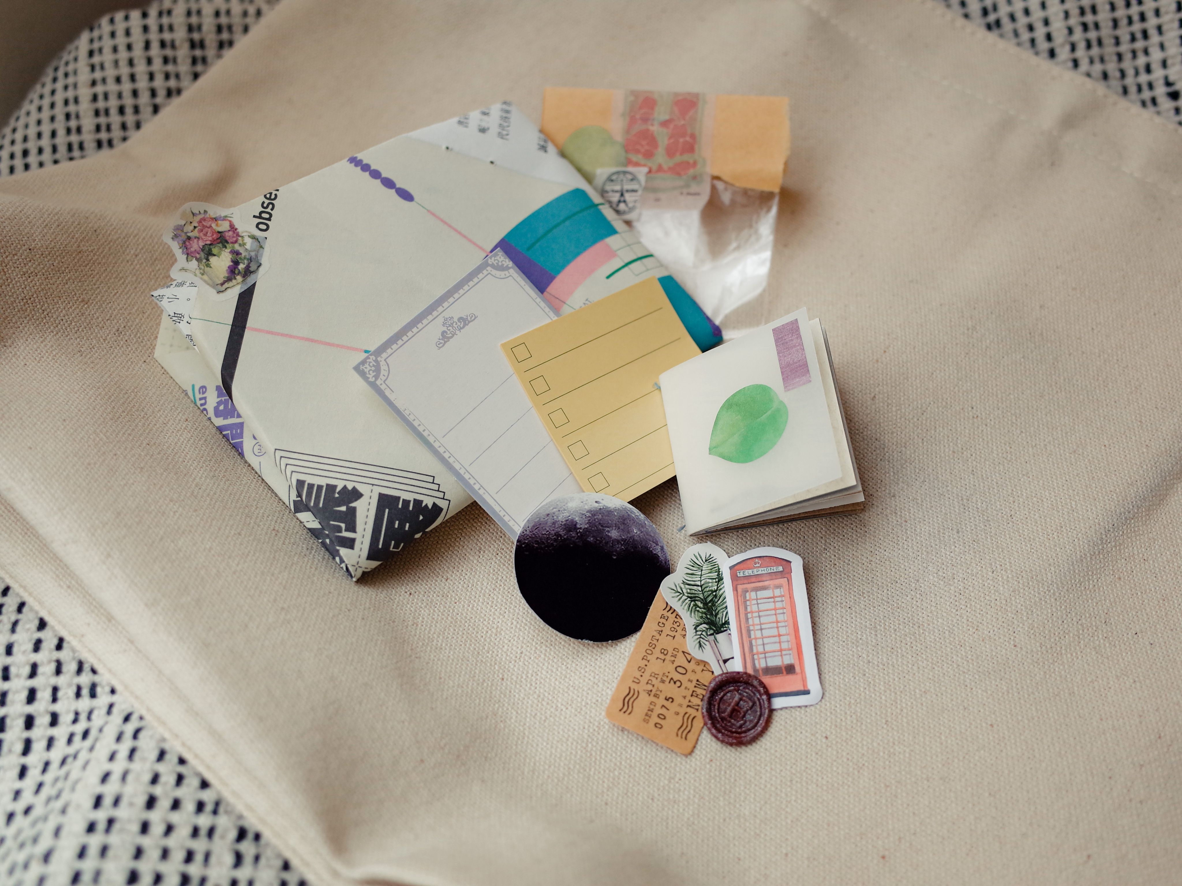 愛瑪素材小物包｜初春午後