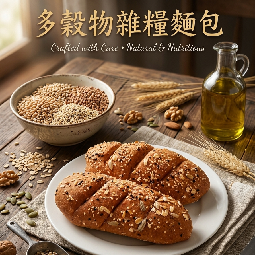 多穀物雜糧麵包 （五顆入）