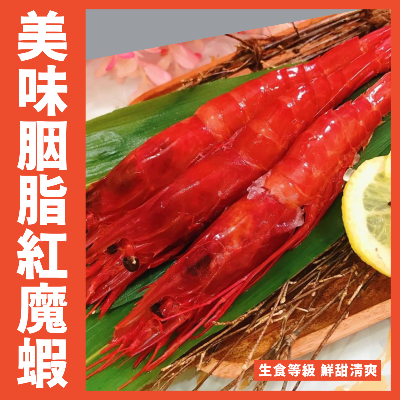 【天天來海鮮】《大胭脂紅魔蝦》生食等級 1公斤22-24尾（日料專用鐵板燒刷刷鍋火烤2吃）