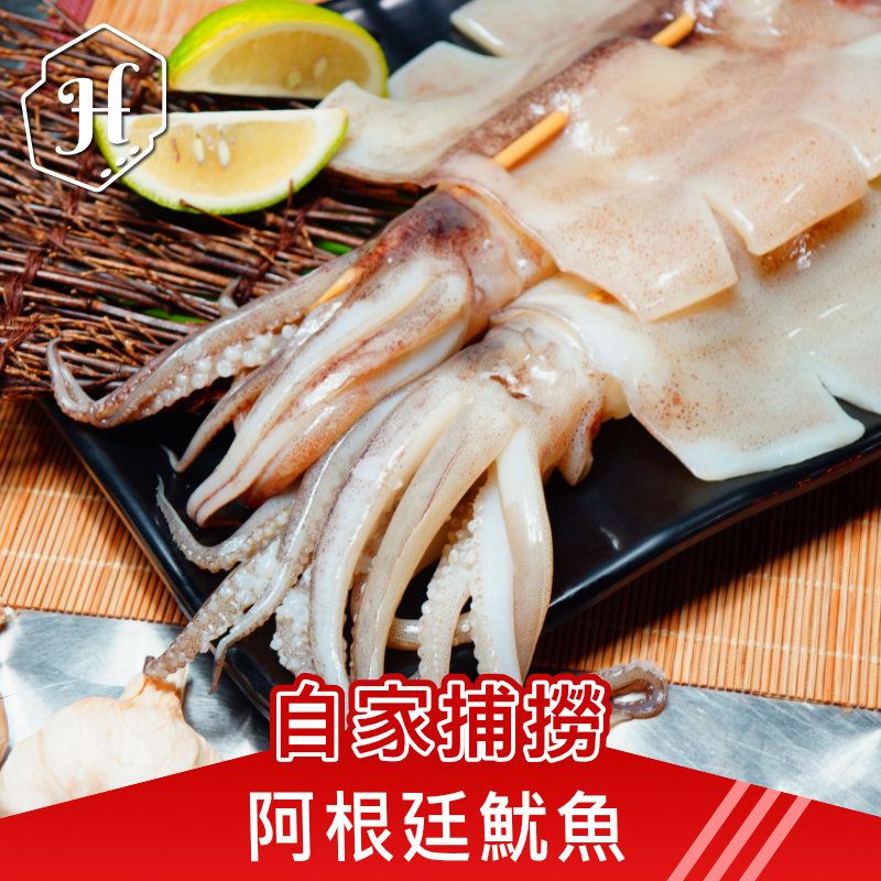 【家適海鮮】阿根廷魷魚清肉 已去內臟