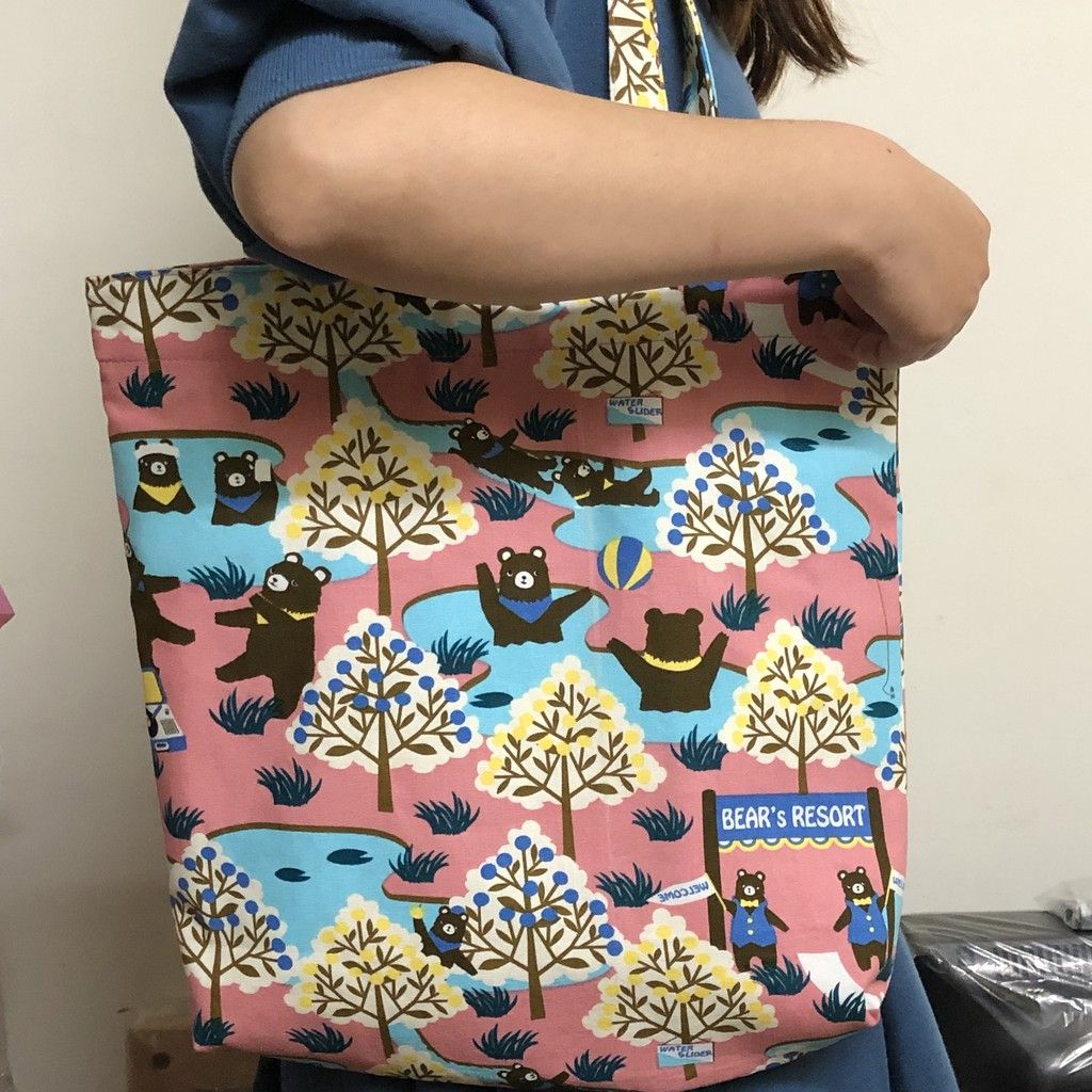 手提袋 購物袋 肩背袋  森林的小熊