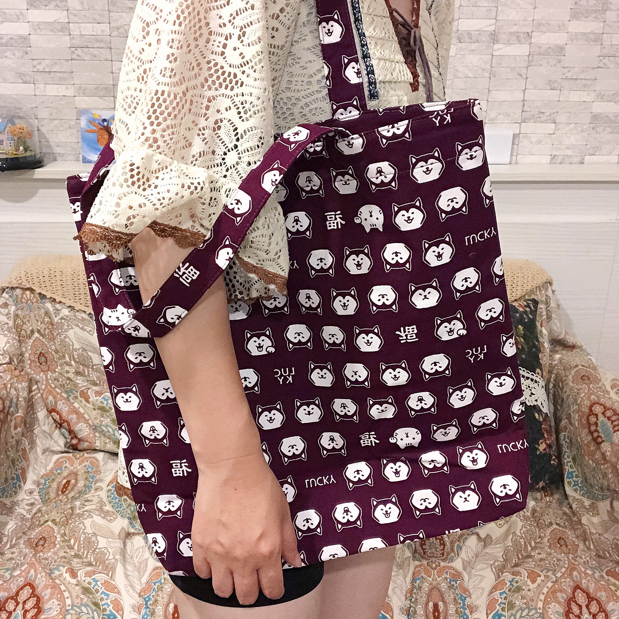 手提袋 購物袋 肩背袋 好運旺旺 現貨