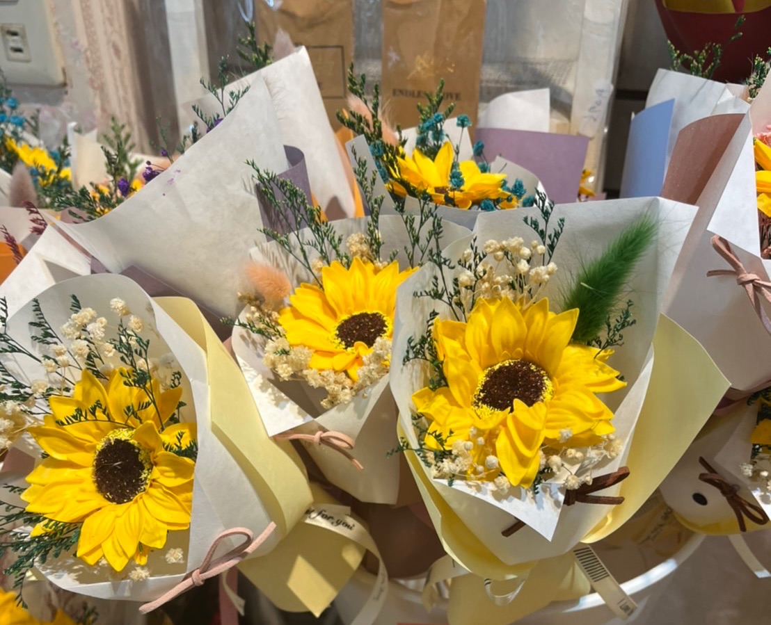 圓圓屋花藝 限量優惠 畢業季向日葵花束  永生花束 乾燥花束