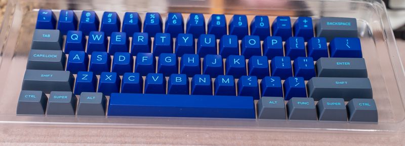 Domikey SA Dolch ABS球帽鍵帽灰藍黃159鍵