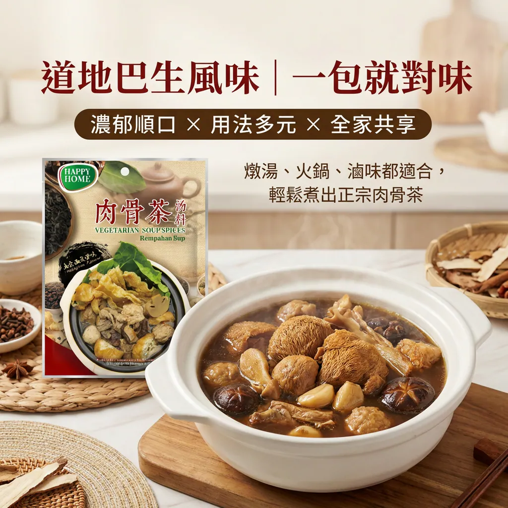 🥄輕鬆做出好味道【試蔬看】HAPPY HOME 肉骨茶湯料包
