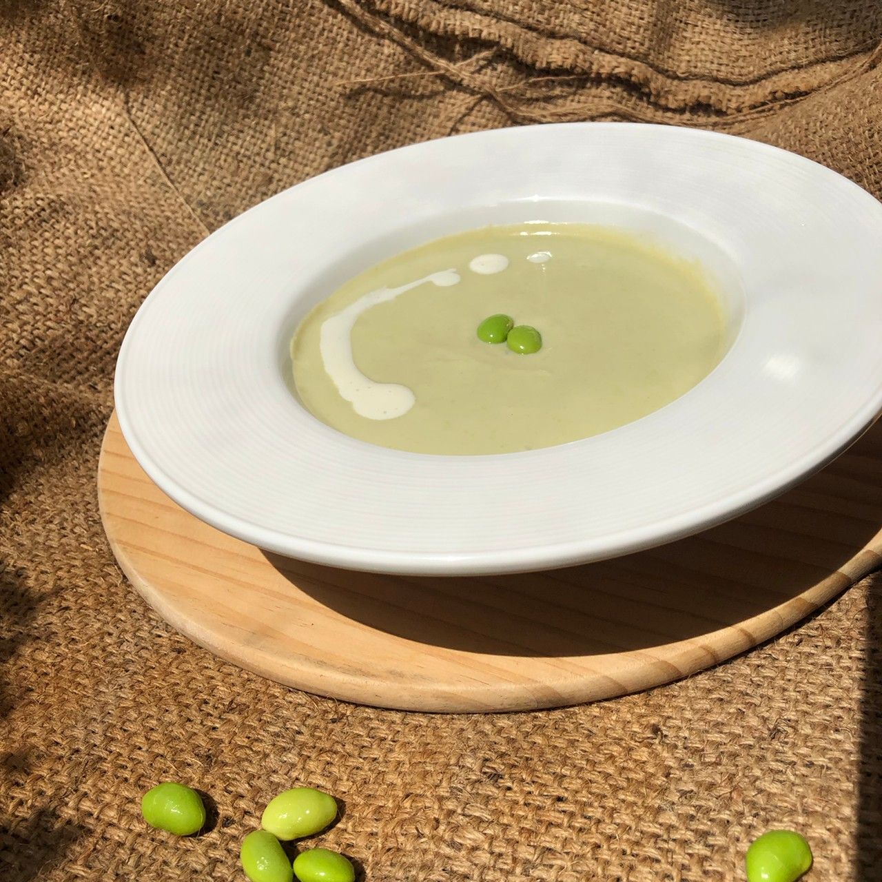 翠綠毛豆法式濃湯