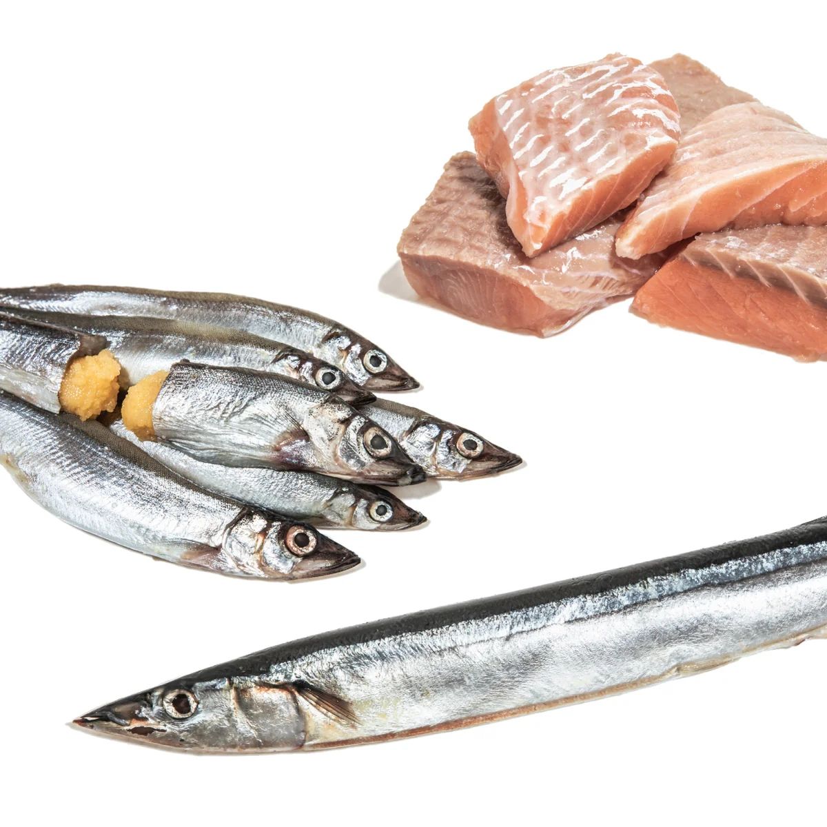 初肉 冷凍生食生肉 啃咬紓壓零食 野生海魚 阿拉斯加粉鮭 秋刀魚 噗滋柳葉魚