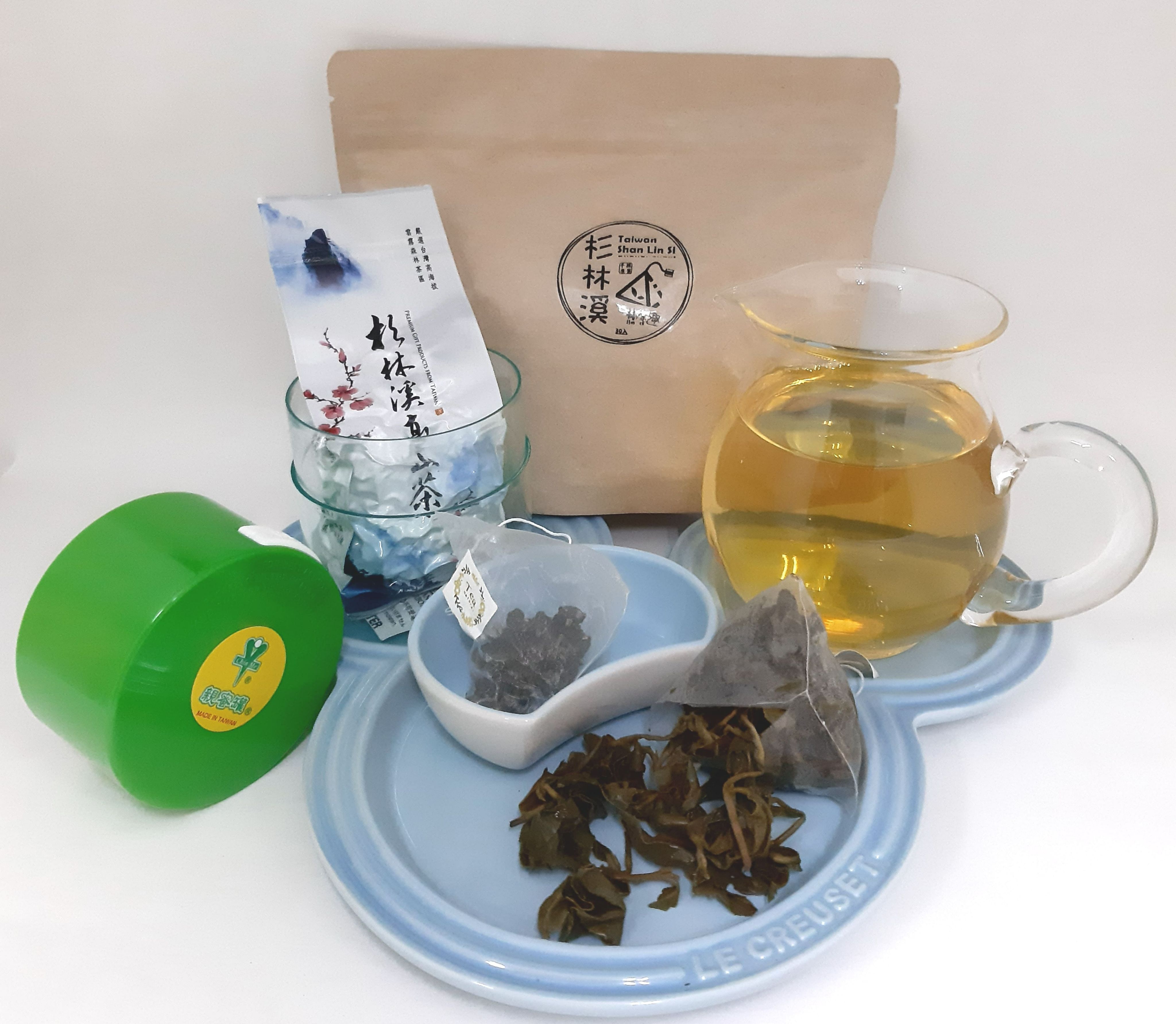 杉林溪清香烏龍茶＂手採原葉＂立體茶包『重量5克』熱沖冷泡天然的好茶味-林茶趣